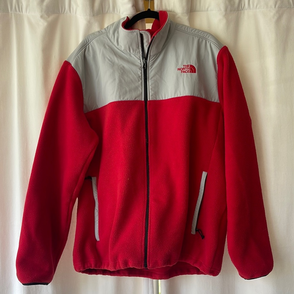 The North Face Men’s Full‑Zip Fleece – Red – Size XL – NWOT